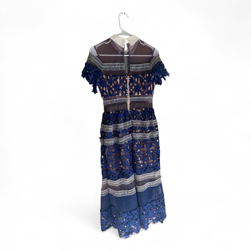 Self Portrait Liliana Midi Dress | Sold Out Everywhere | Spring Party Dress - Picture 8 of 14